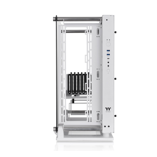 Gabinete Thermaltake Core P3 TG Pro / Midi-Tower, ATX/E-ATX/Micro ATX/Mini-ITX / Cristal Templado / USB 3.0 / Sin Fuente / Sin Ventiladores Instalados / Blanco / CA-1G4-00M6WN-09