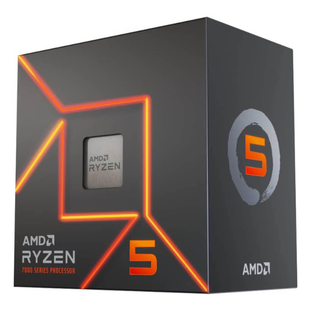 Procesador AMD Ryzen 5 7600 / 6 Núcleos / 3.8GHz / Socket AM5 / Radeon Graphics / 100-100001015BOX / 7000 Series