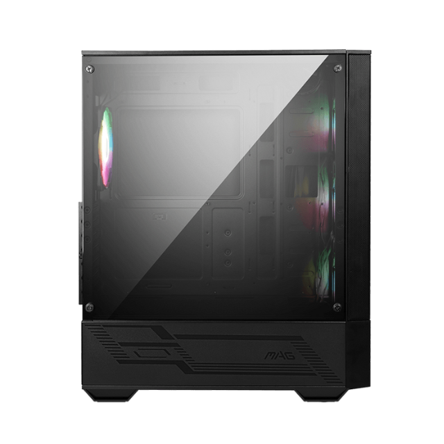 Gabinete MSI MAG FORGE 112R / Mid-Tower / Cristal Templado/ Panel Frontal Mallado / 4 Fans ARGB 120mm c/Controlador / Filtro de Polvo Magnético / Puertos USB 3.2 Gen1 Tipo-A / MAG FORGE 112R