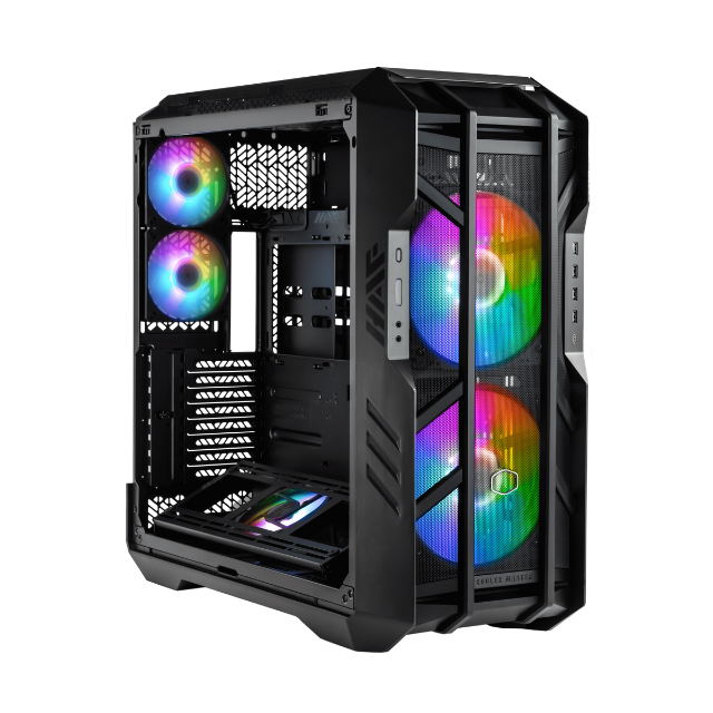 Gabinete Cooler Master HAF700 H700-IGNN-S00 Titanium Grey SGCC Steel / Mesh / ABS Plastic / Cristal Templado / ATX Full Tower Computer Case / H700-IGNN-S00