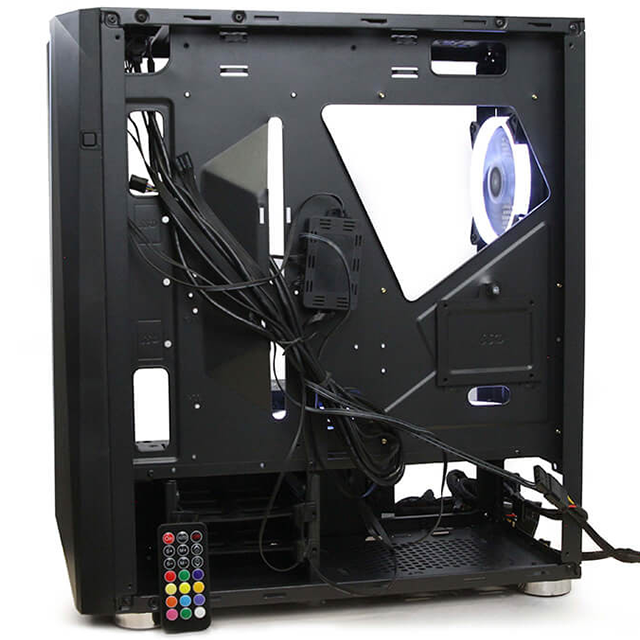 Gabinete Yeyian Armageddon 2200 RGB / ATX / Cristal Templado / Sin Fuente - Incluye 3 Ventiladores RGB 120mm Frontal / YGA-68809