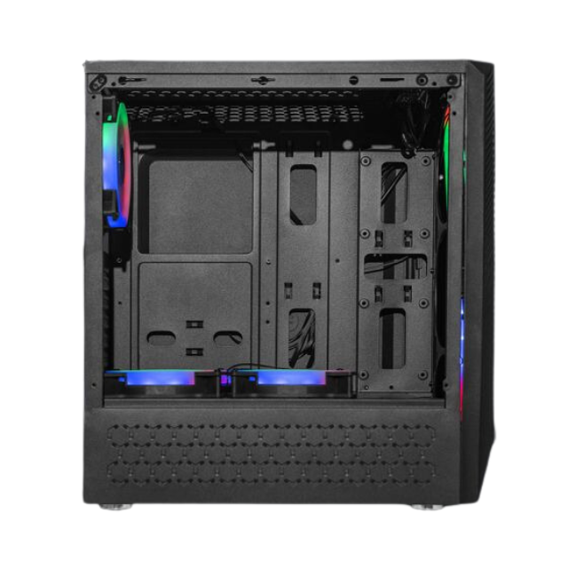 GABINETE GAMER CRESCENT MASTER YCH-LAR7-01BK MICRO ATX/ATX MEDIA TORRE/CRISTAL TEMPLADO/ 3 VENT ARGB / YCH-LAR7-01BK