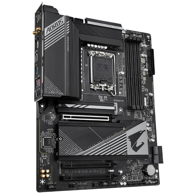 Tarjeta Madre Gigabyte ATX B760 AORUS ELITE AX / Socket LGA1700 / Intel B760 / HDMI / Up To 192GB DDR5 / B760 AORUS ELITE AX