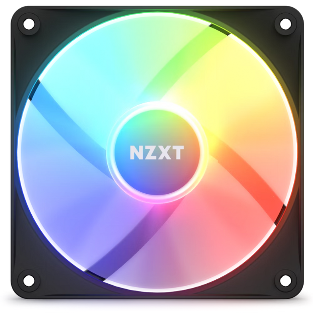 Ventilador NZXT F120 RGB / 120mm / 500-1800RPM / Negro / 3 Piezas / RF-C12TF-B1