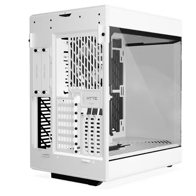 Gabinete HYTE Y60 / ATX / Cristal Templado Panorámico de Doble Cámara con Cable Vertical PCIE 4.0 incluido / White Snow / CS-HYTE-Y60-WW