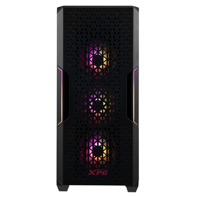 Gabinete XPG STARKER AIR BLACK / Cristal Templado / ARGB LED / ATX / USB 3.0 / 2 Ventiladores (1 ARGB) / Audio HD - STARKERAIR-BKCWW / GA-ADA-013