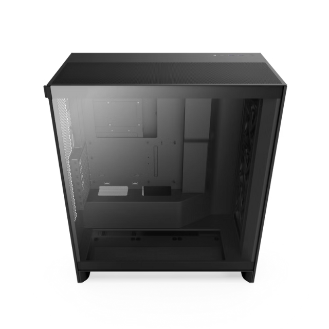 Gabinete NZXT H7 FLOW Negro / Versión 2024 / Cristal Templado / ATX / Sin Fuente / USB Tipo C / 3 Ventiladores 120mm Instalados / CM-H72FB-01