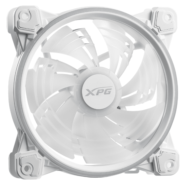 Ventilador XPG Hurricane 120 ARGB PWM / 120mm / 600-2000RPM / Blanco / HURRICANE120ARGBPWM-WHCWW