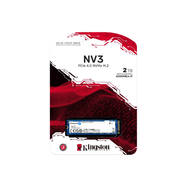 Unidad de Estado Sólido SSD Kingston SNV3S NVMe / 2TB / PCI Express 4.0 / M.2 / SNV3S/2000G