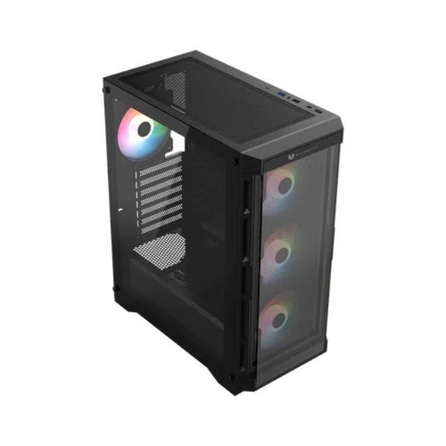 Gabinete Balam Rush Carbono Twin Mate 5000 / Midi-Tower, ATX/Micro-ATX/Mini-ITX / USB 3.0/2.0 / Sin Fuente / 4 Ventiladores RGB Instalados / Negro / BR-938839