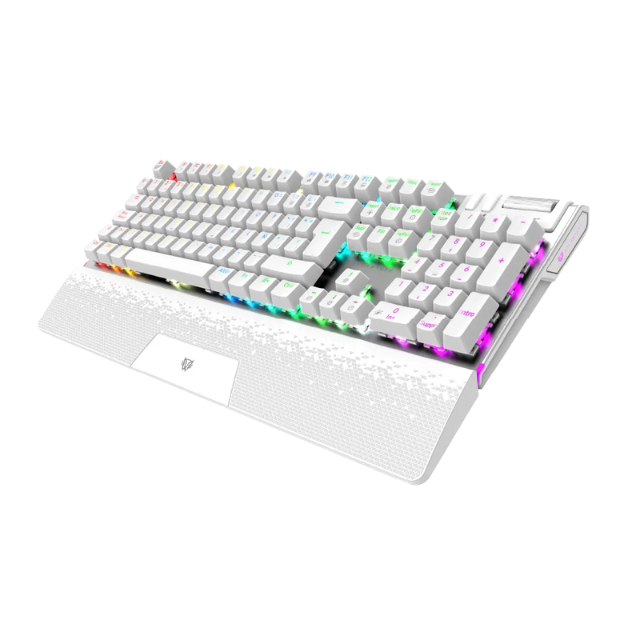 Teclado Gamer Balam Rush Dominate Expert GK979 RGB / Switch MX Red / Alámbrico / Blanco / BR-936798