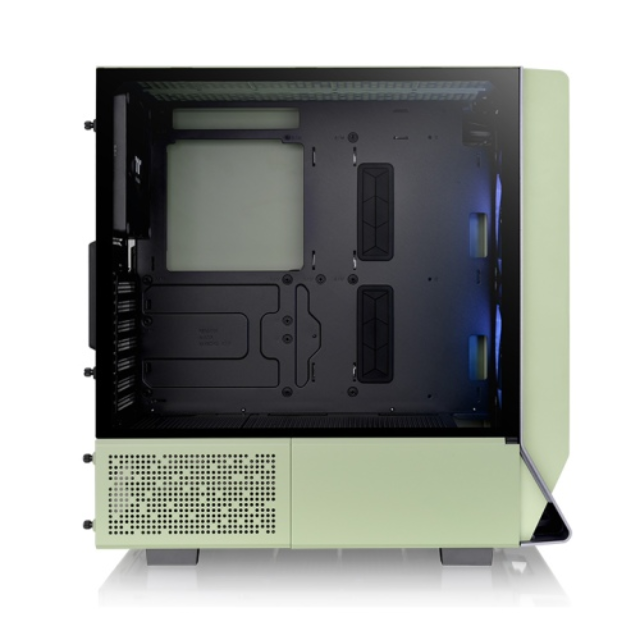 Gabinete Thermaltake Ceres 300 TG ARGB / Cristal Templado / Midi-Tower, ATX/Mini-ITX/Micro-ATX/E-ATX / USB 3.0 Sin Fuente / 3 Ventiladores Instalados / Matcha Green / CA-1Y2-00MEWN-00