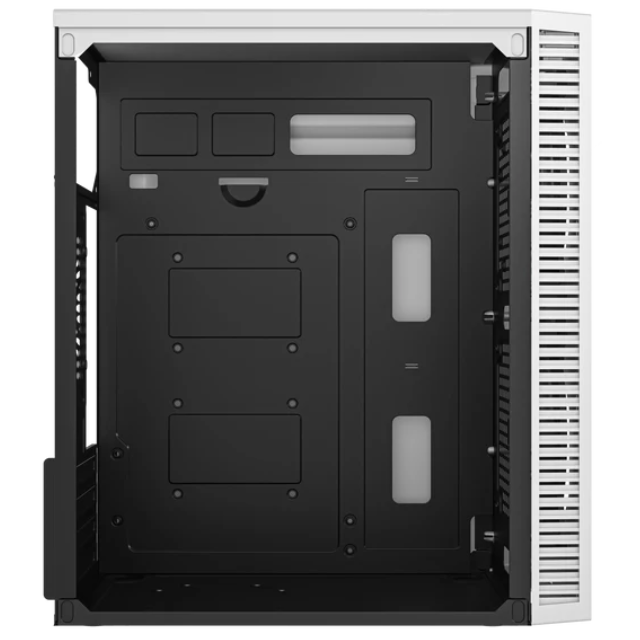 Gabinete Compacto Mini | Torre Fuji GC470 | Max MB M-ATX / Fuente ATX 500 W | 2x USB 2.0 + 1x USB 3.0+ 2x Fan FRGB | Panel Izq Acrilico + Frente Mesh | Blanco