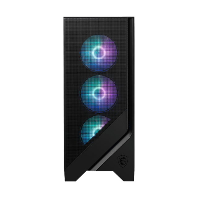 Gabinete MSI MAG FORGE 321R AIRFLOW / RGB / Midi-Tower, ATX/Micro-ATX/ITX / USB 3.2 / 4 Ventiladores ARGB Instalados / Negro / MAG FORGE 321R AIRFLOW