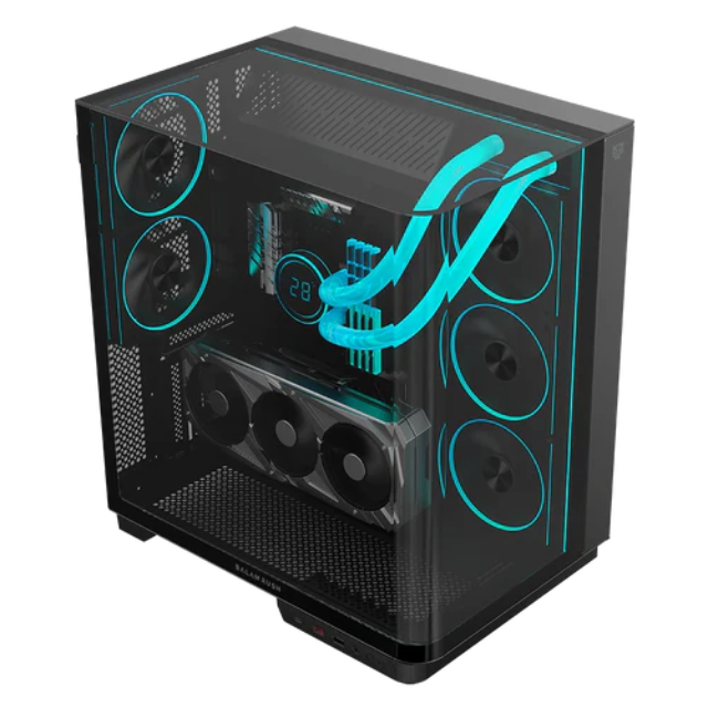 Gabinete Balam Rush Tank Expert Curve 7800 / Midi-Tower / ATX/Micro-ATX/ ITX / USB 2.0/3.0 / Sin Fuente / 5 Ventiladores Instalados / BR-941556