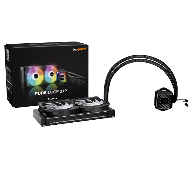 ENFRIAMIENTO LÍQUIDO BE QUIET! PURE LOOP 3 LX  / 2X120MM / NEGRO RGB/ BW030US