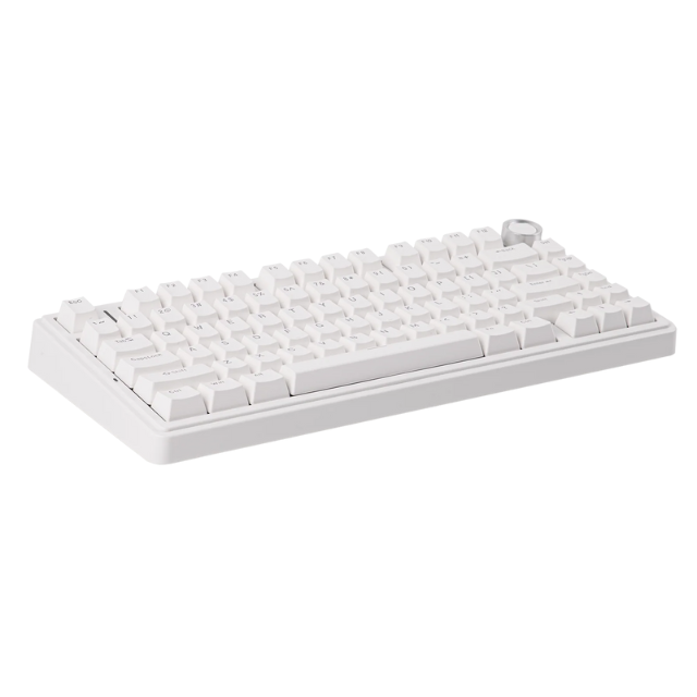 Teclado Mecanico Gamer AULA F75  / 75% Layout  / Tipo C / High Polling Rate / Gasket-Mounted Structure / SWITCH RED / RGB / Blanco