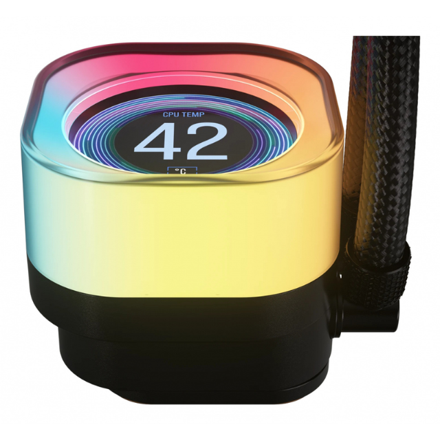 Corsair iCUE LINK TITAN 360 RX LCD Enfriamiento Líquido para CPU, 3x 120mm, hasta 2100RPM, Negro