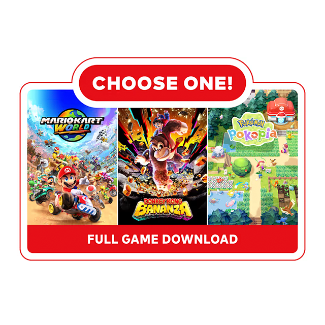 Nintendo Switch 2 Bundle con Juego Digital a Elegir - Elige tu juego Edition | Mario Kart World, Donkey Kong Bananza, Pokémon Pokopia / ELIGE UN JUEGO DIGITAL
