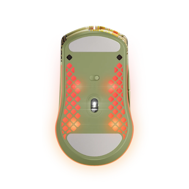 SteelSeries - Mouse inalámbrico para Juegos CS2 Dragon Lore Edition — Counter-Strike — 2.4GHz y Bluetooth — Sensor óptico de Aire TrueMove de 18K dpi — Batería de hasta 200 HR 