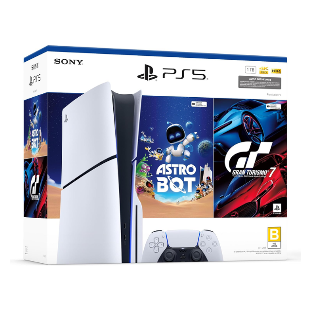 Consola PlayStation 5 de 1 TB: ASTRO BOT y Gran Turismo 7, Modelo PS5STA-ASTRO - Standard Edition *VENTA EXCLUSIVA EN LINEA*