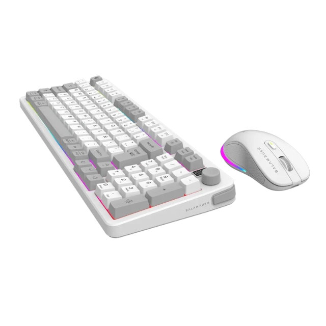 Combo Teclado + Mouse Inalámbrico | Squad Conquest Pro KG525 | Blanco