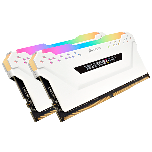 Memoria RAM DDR4 16GB 3000MHz Corsair Vengeance RGB PRO 2x8GB / Blancas / CMW16GX4M2C3000C15W/ gamerdays