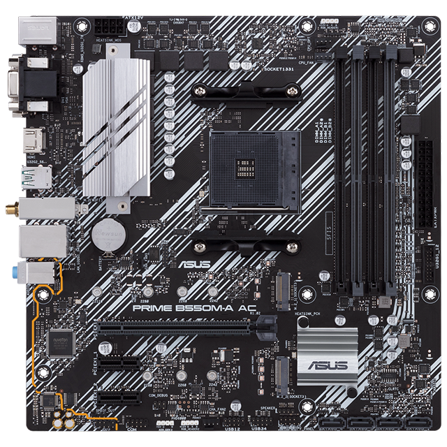 Tarjeta Madre Asus PRIME B550M-A AC / AM4 / AMD RYZEN 3000 SERIES / micro ATX