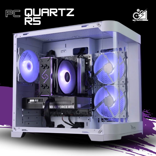 PC QUARTZ R5 / AMD RYZEN 5 5500 / RTX 5050 / 16GB RAM / 1TB SSD NVME / A520M / DISIPADOR DE TORRE / 650W 80+ BRONZE / W11 PRO / PROMOCION