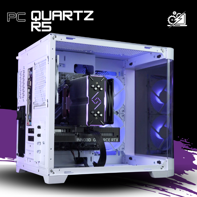 PC QUARTZ R5 / AMD RYZEN 5 5500 / RTX 5050 / 16GB RAM / 1TB SSD NVME / A520M / DISIPADOR DE TORRE / 650W 80+ BRONZE / W11 PRO / PROMOCION