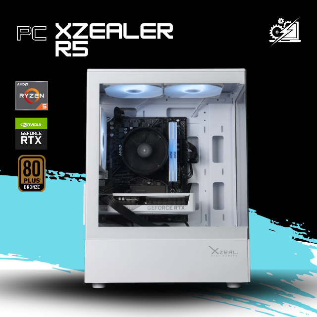 PC XZEALER R5 / AMD RYZEN 5 5500 / RTX 5060 / 16GB RAM / 1TB SSD NVME / A520M / FUENTE 700W 80+ BRONZE / W11 PRO / PROMOCION