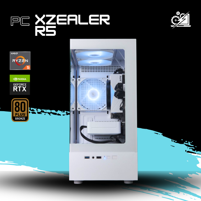 PC XZEALER R5 / AMD RYZEN 5 5500 / RTX 5060 / 16GB RAM / 1TB SSD NVME / A520M / FUENTE 700W 80+ BRONZE / W11 PRO / PROMOCION