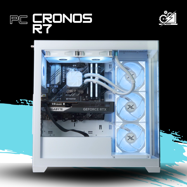 PC CRONOS R7 / AMD RYZEN 7 5700X / RTX 5060 / 32GB RAM / 1TB SSD NVME / ENFRIAMIENTO LIQ 240MM / FUENTE 700W 80+ BRONZE / W11 PRO / PROMOCION