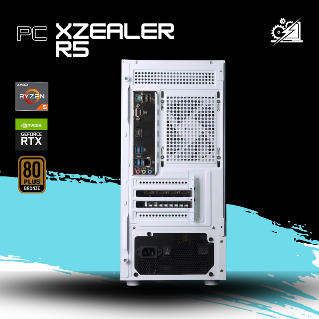 PC XZEALER R5 / AMD RYZEN 5 5500 / RTX 5060 / 16GB RAM / 1TB SSD NVME / A520M / FUENTE 700W 80+ BRONZE / W11 PRO / PROMOCION