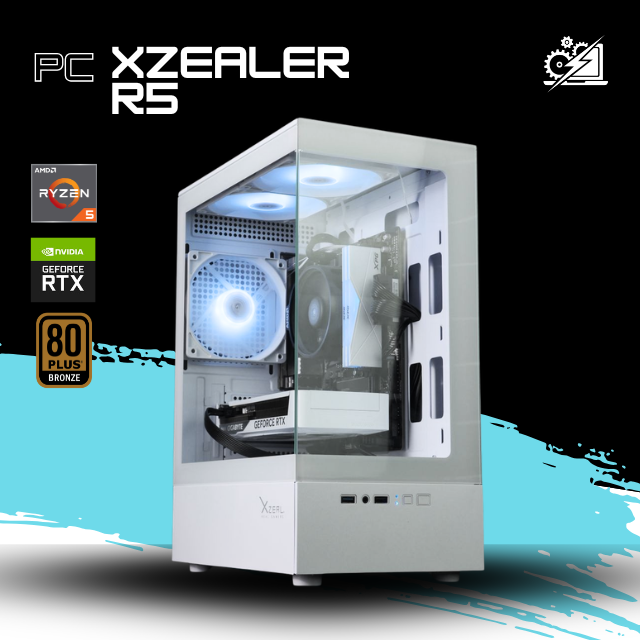 PC XZEALER R5 / AMD RYZEN 5 5500 / RTX 5060 / 16GB RAM / 1TB SSD NVME / A520M / FUENTE 700W 80+ BRONZE / W11 PRO / PROMOCION