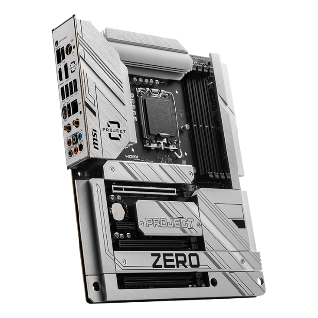 Tarjeta Madre MSI Z790 Project Zero / LGA1700 / DDR5 / PCIe 5.0 / M.2 / LAN de 2.5Gbps / USB 3.2 Gen2 / Wi-Fi 7 / ATX / Back Connect / Z790 PROJECT ZERO/