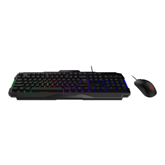 Kit Gamer de Teclado y Mouse MSI FORGE GK100 COMBO / Alámbrico / USB / Negro / GORGE GK100 COMBO US
