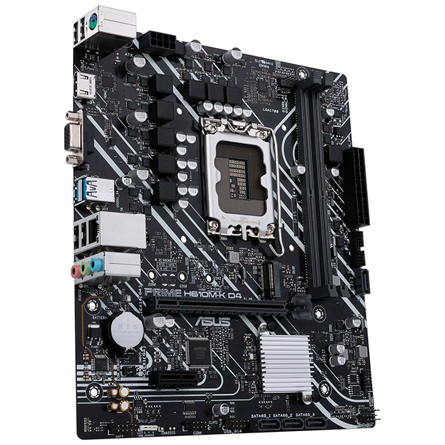 Tarjeta Madre Prime H610M-K D4 / Micro ATX / Socket LGA1700 / DDR4 / Intel Core 12th Gen