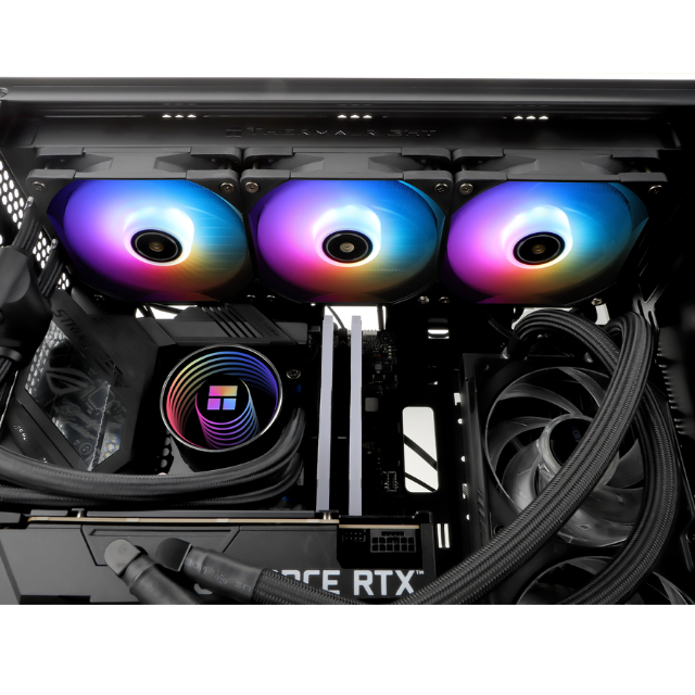 Thermalright FROZEN NOTTE 360 Black ARGB V2 enfriador de CPU de refrigeración por agua,3 ventiladores PWM, adecuado para AM4/AM5, Intel lga1700/1851/1150/1151/1155/1200/2011