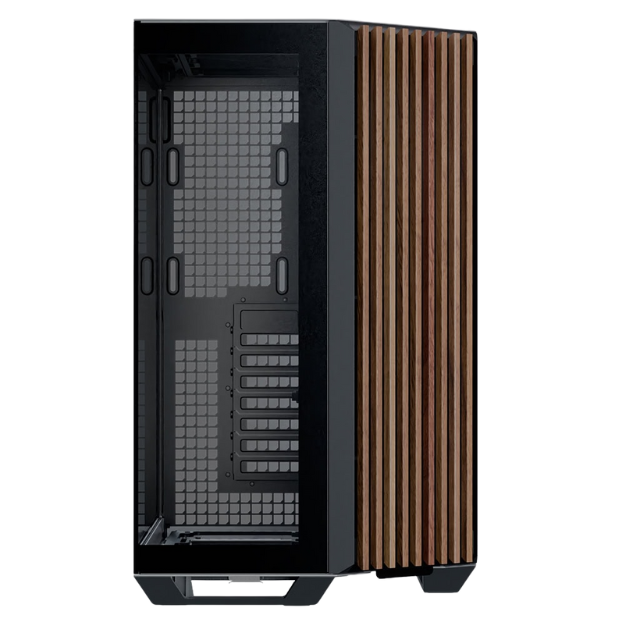 Gabinete APNX V1 NEGRO-BLANCO- MADERA / ATX / V1-W-BW-v1