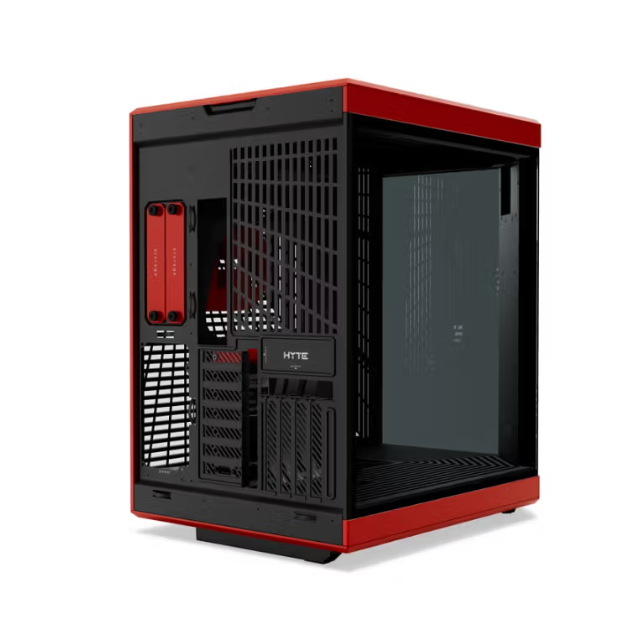 Gabinete HYTE Y70 Touch Infinite / ATX Mid Tower / Doble Cámara / Con Pantalla Táctil LCD de 2.5K integrada / BLACK CHERRY