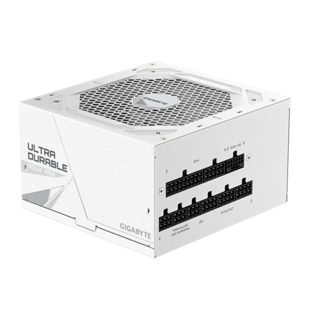 Fuente de Poder Gigabyte UD850GM PG5 V2 ICE / 850W / 80+ Gold / Totalmente Modular / PCIe 5.0 Ready / Blanca / GP-UD850GM-PG5-ICE