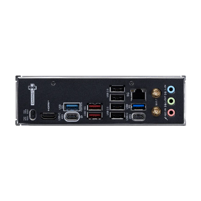 Tarjeta Madre MSI X870E GAMING PLUS WIFI / Chipset AMD X870E / Socket AM5 / ATX / DDR5 / PCIe 5.0 x16 / Wi-Fi 7 / Bluetooth 5.4 / USB4 40Gbps / LAN 5G / X870E GAMING PLUS WIFI