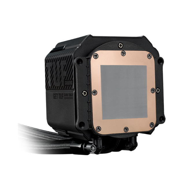 ASUS TUF Gaming LC III 360 ARGB AIO enfriador con triple ventiladores preinstalados e integrados diseñados para un alto flujo de aire y presión estática