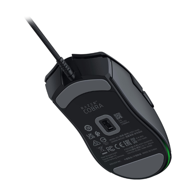 Razer Cobra Mouse para Juegos con Cable: Peso 58g - Interruptores Ópticos Gen-3 - Iluminación Chroma RGB con Luz Inferior - Sensor Óptico Preciso De 8500 dpi - Negro
