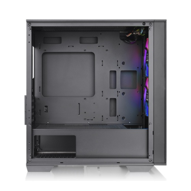 Gabinete Thermaltake Divider 170 TG ARGB / Micro-Tower, Micro-ATX/Mini-ITX / Cristal Templado / USB 3.0/2.0 / Sin Fuente / 2 Ventiladores ARGB Instalados / Negro / CA-1S4-00S1WN-00