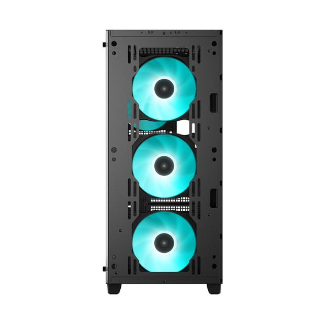 Gabinete Gamer DeepCool CC560 V2 LED / Cristal Templado / Midi-Tower, Mini-ITX/Micro-ATX/ATX / USB 2.0/3.0 / Sin Fuente / 4 Ventiladores Instalados / Negro / R-CC560-BKGAA4-G-1 