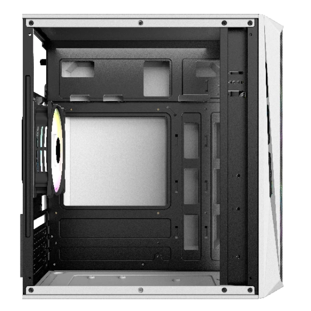 Gabinete Acteck Doom GI630 / Blanco / Micro ATX/ Mini-ITX / Fuente 500W / Ventana Acrílico / AC-935746