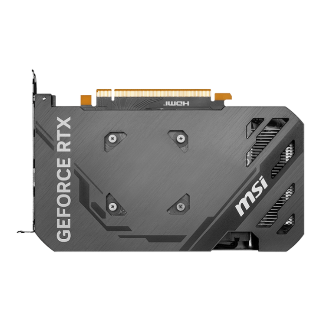 Tarjeta de Video MSI GeForce RTX™ 4060 VENTUS 2X BLACK 8G OC / 8GB GDDR6 / 128 bit / 3072 Cuda Cores / PCI Express® Gen 4 x 8 / DP / HDMI