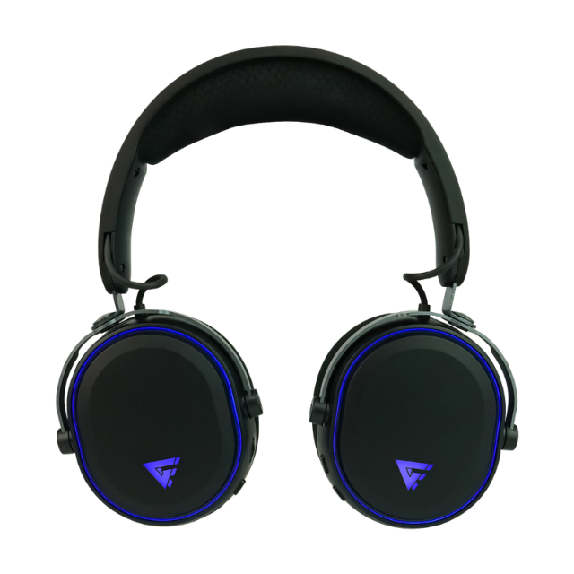 Diadema Gamer GameFactor HSB600 inalámbrica, micrófono, triple conectividad, 2.4G, Bluetooth, 3.5mm - HSB600-BK